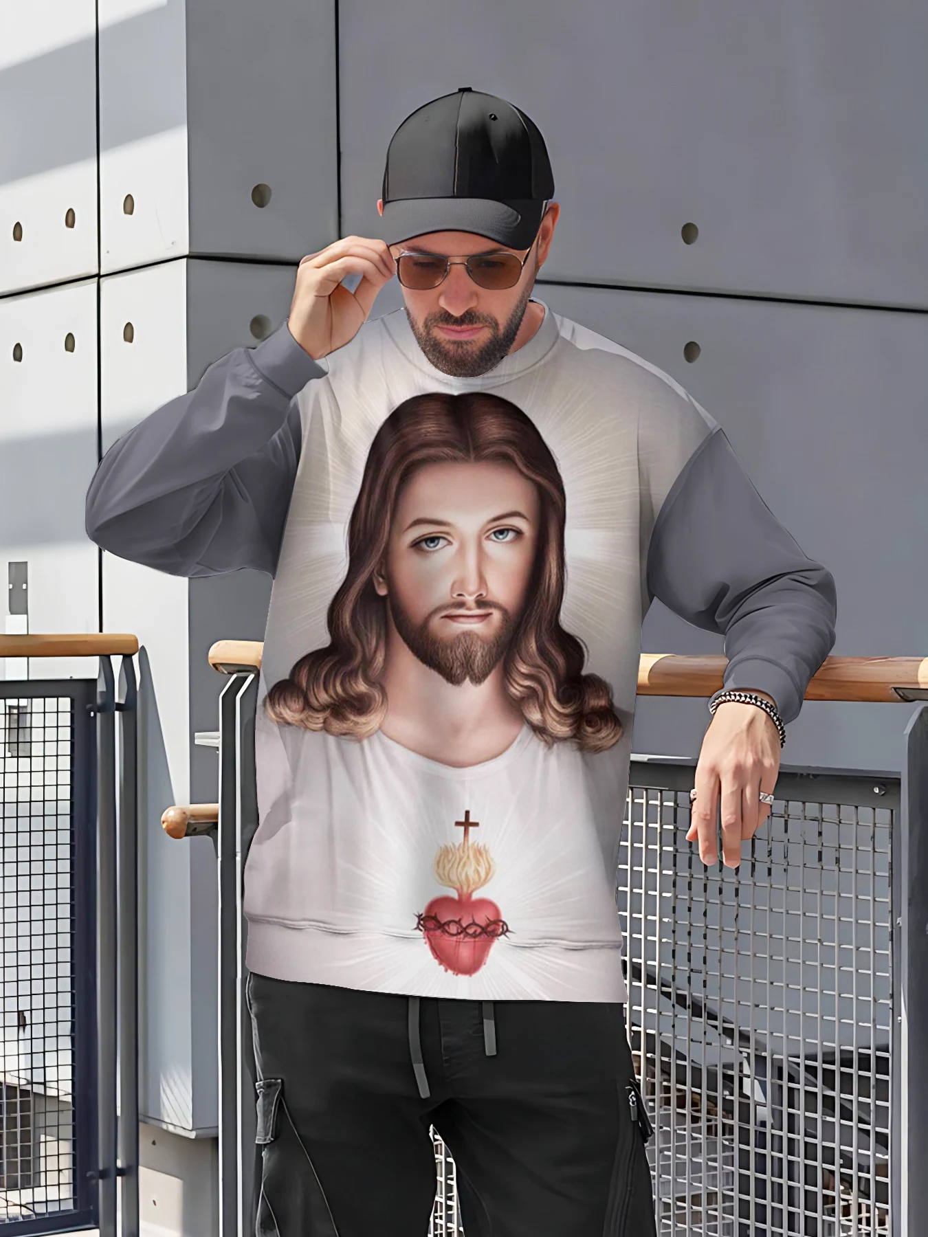 Christianity Sweatshirt Jesus Graphics Printed Round Neck Sportshirt Men Women Long Sleeve Casual Male Fashion Style Tops