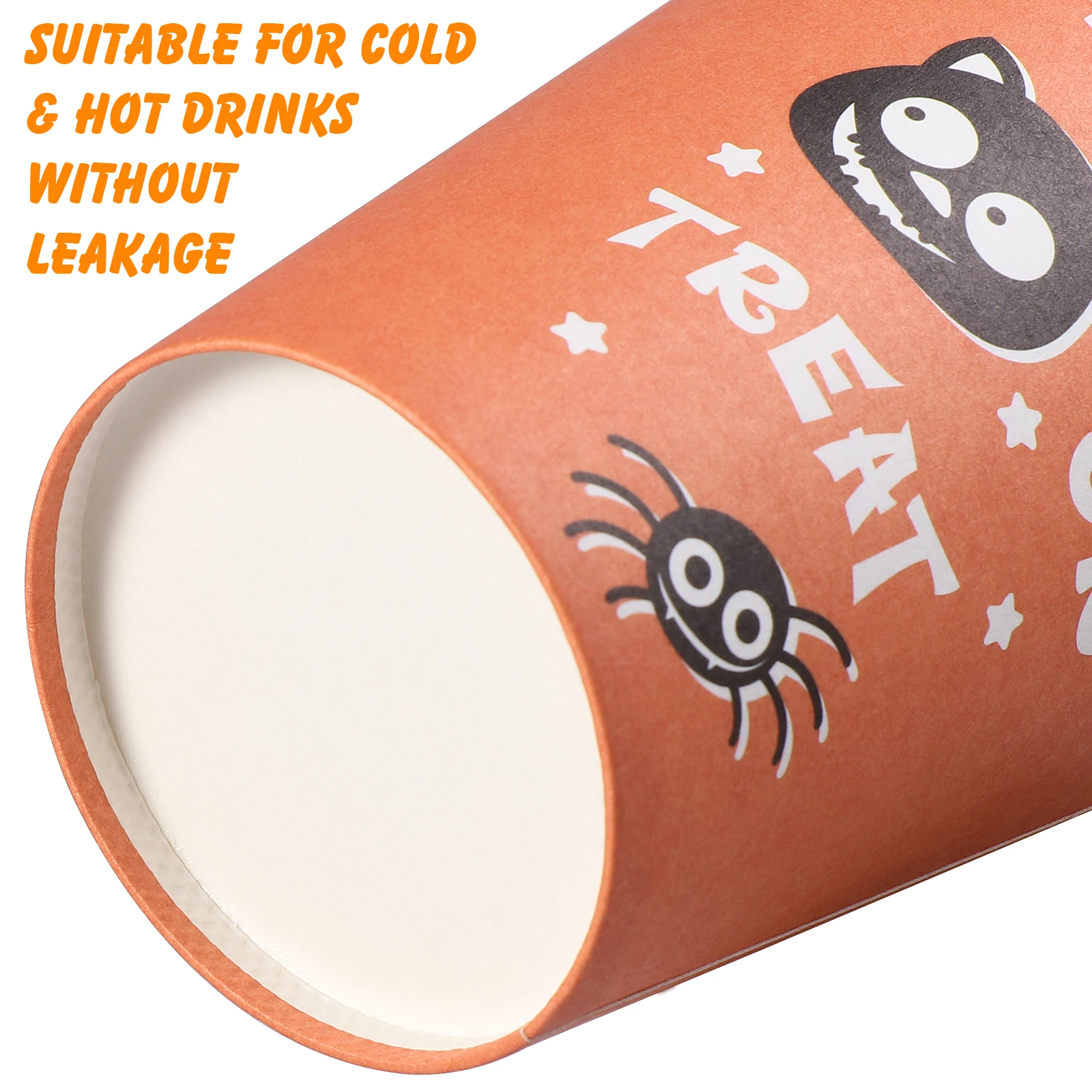 

Durable Halloween Tableware Set 24 Paper Plates 48 Napkins 24 Cups Eco-Friendly Party Supplies for Halloween Celebration