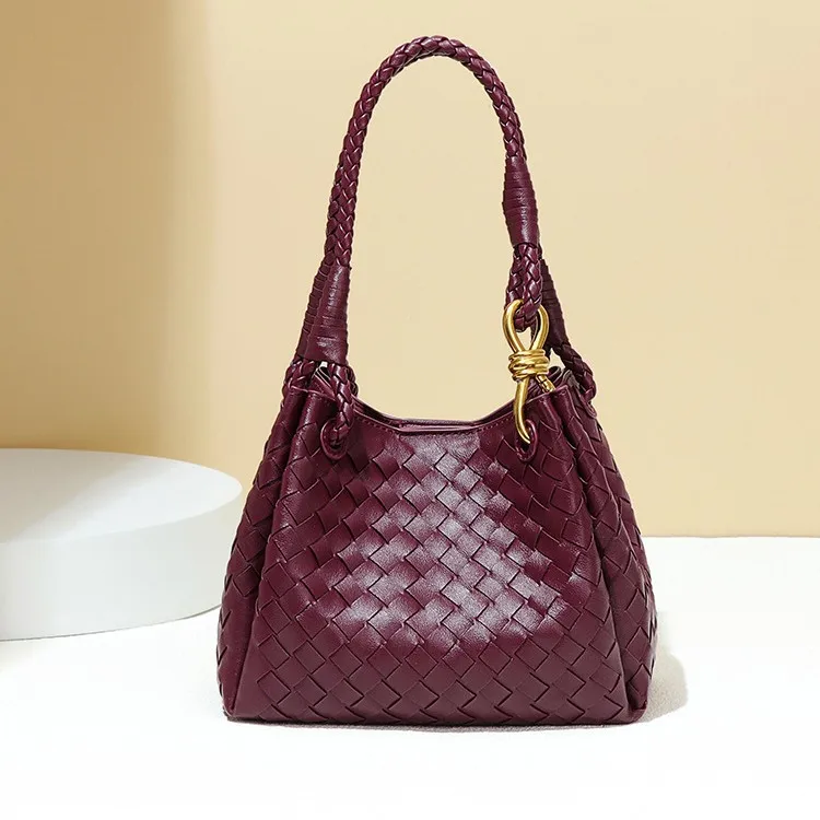 

Simple hand-woven parachute bag commuter versatile portable shoulder messenger vegetable basket bag