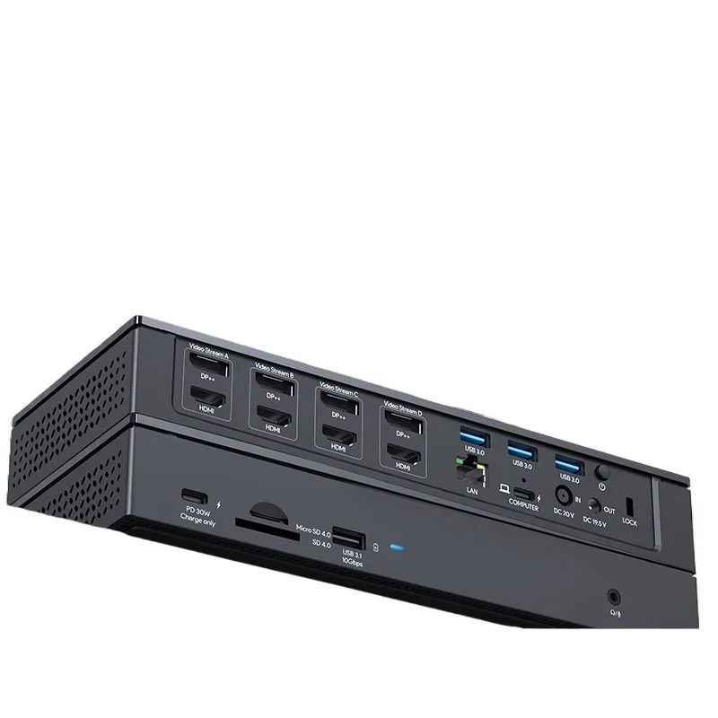 One to four Type-c computer 4K/5K graphics card usb multi-screen docking station