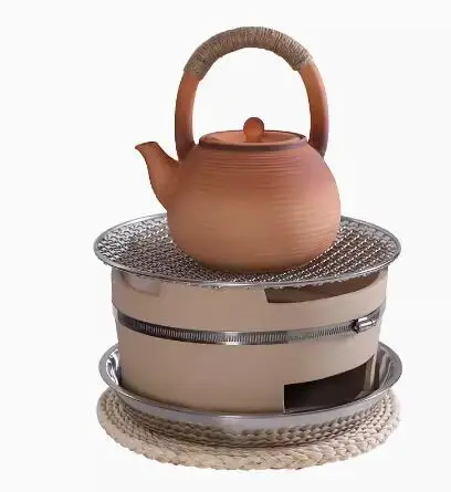 Ceremony Kung Fu  Retro Handmade Teapot Tea Fire Stoves High Temperature Resistant Rough Pottery Boiled Kettle