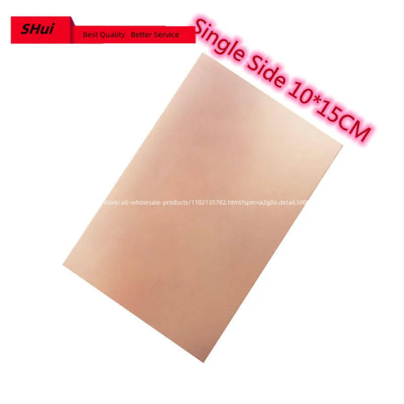 Picture 5: 10pcs Single Side Copper Clad Plate Laminate Universal PCB Circuit Board 10X15cm 1.4mm 100*150mm 15cm*10cm Bakelite Material