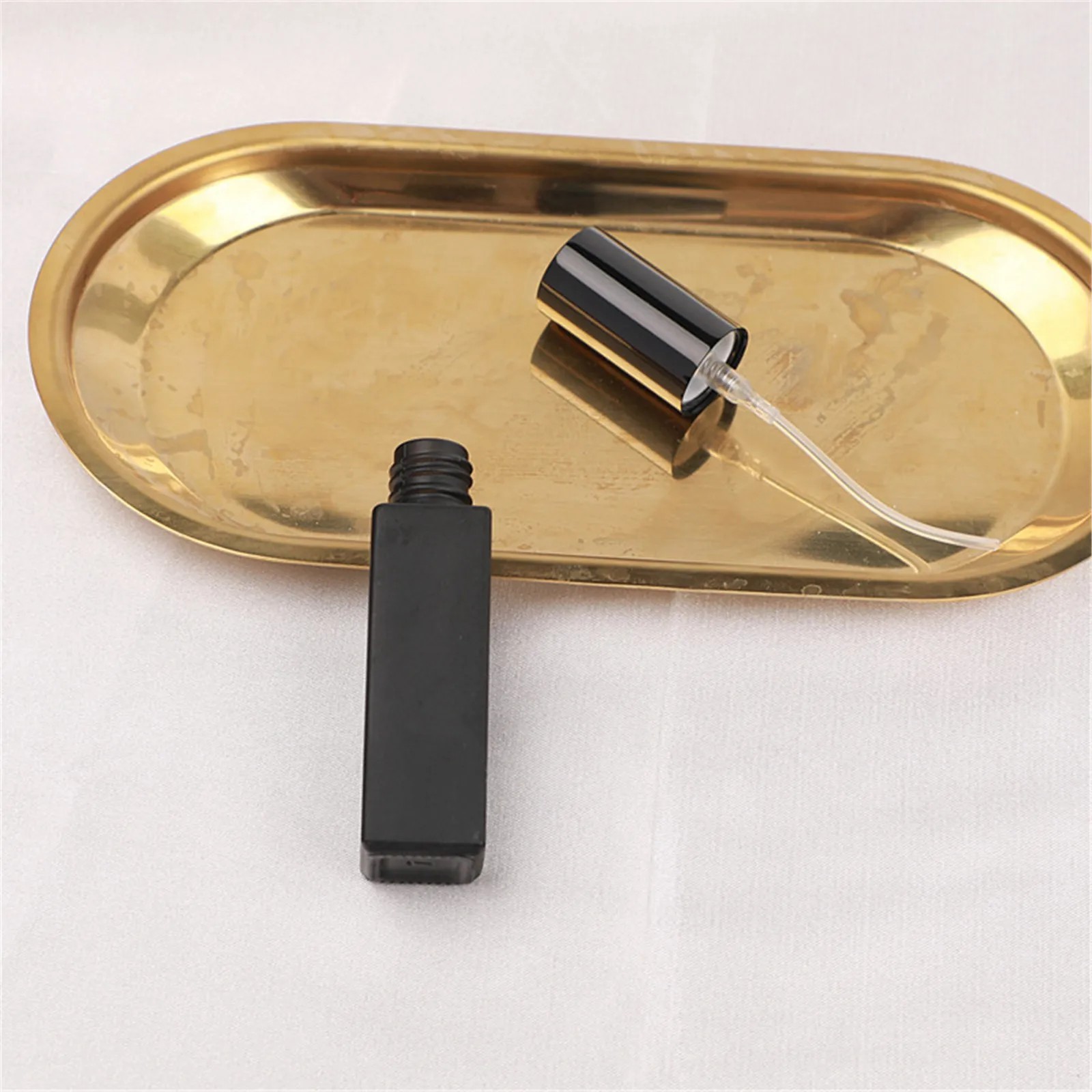 20 Stück 3/5/10ml Tragbare Parfümflasche Schwarzer Mini-Kosmetikbehälter Probe-Zerstäuber Leere Nachfüllbare Glasflasche für Reisen – Detail 3