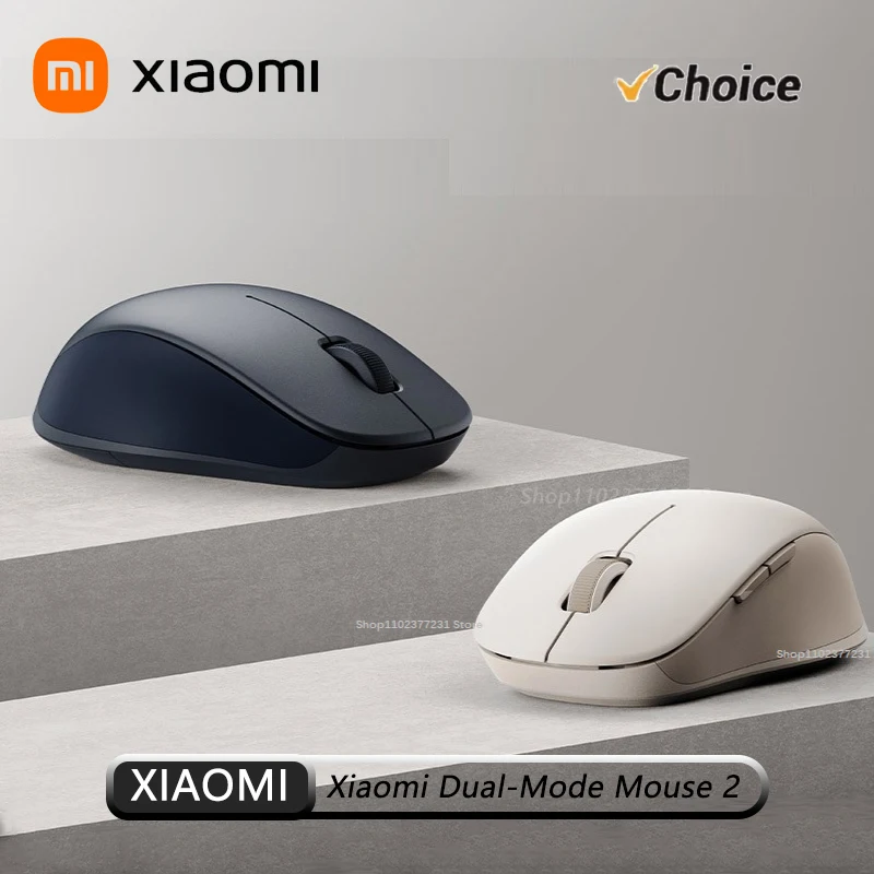 NEUE Xiaomi Kabellose Dual-Mode Mi Silent Maus Bluetooth USB-Verbindung 1300DPI 2.4GHz Optische Stummschaltung Laptop Notebook Büro Spiel