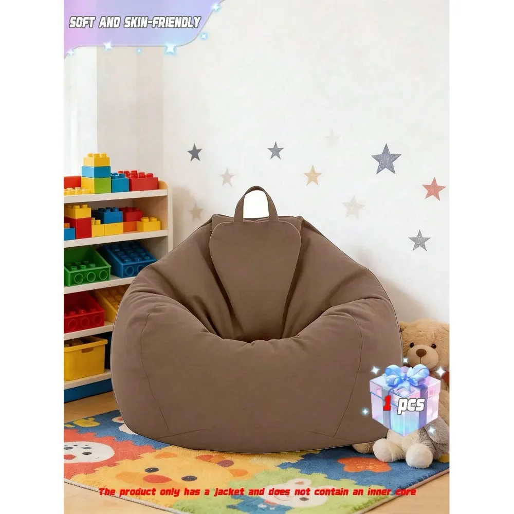 

Уличное кресло-мешок, чехол для ленивого дивана-мешка, с боковым карманом и ручкой, легко хранить мелкие вещи, удобно брать с собой.