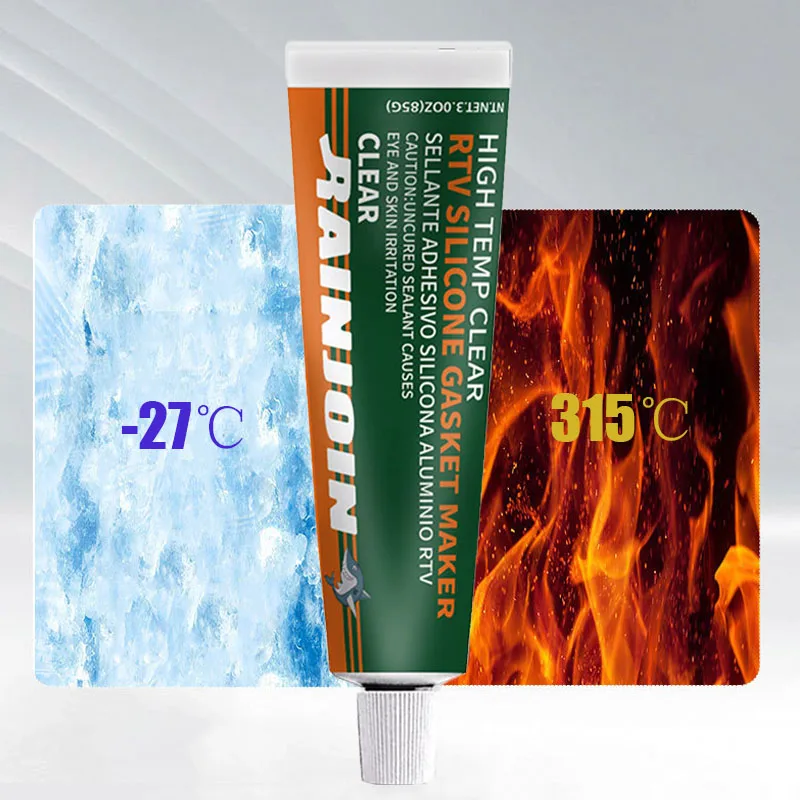 RTV Silicone Gasket Maker Transparent High Temperature Sealant For Car Engine Industrial Electronic Component Sealing Glue