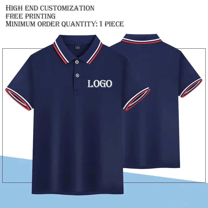 

Customized LOGO 2023 Girls Boy Polo Shirts Summer Girls Shorts Sleeve Shirts Solid 14 Colors Children's t-shirts For Kid Size