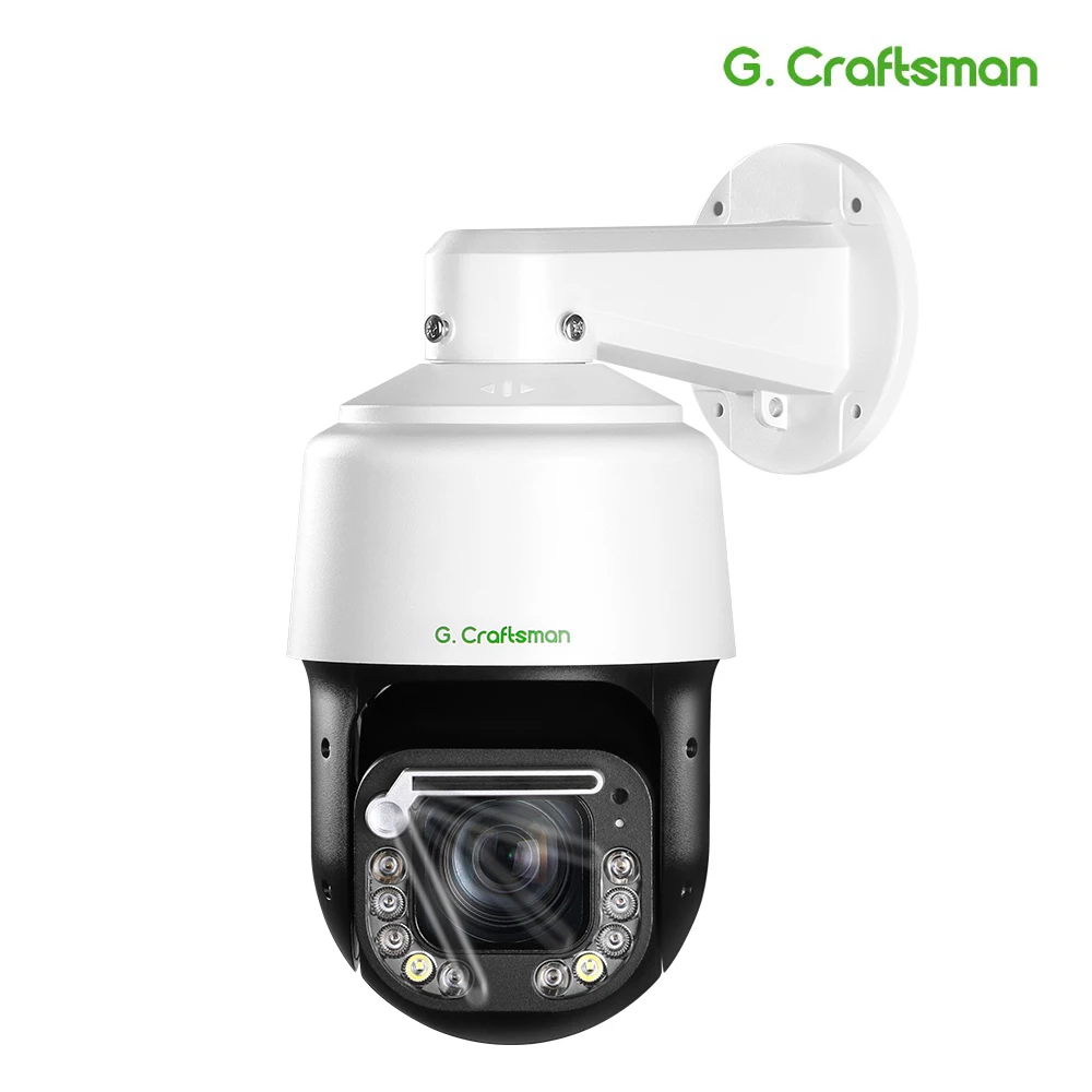 RU 8MP 4K 25X Zoom PTZ Speed Dome 4.8-120mm Optical Zoom Range Outdoor CCTV Network Surveillance with Wiper G.Craftsman