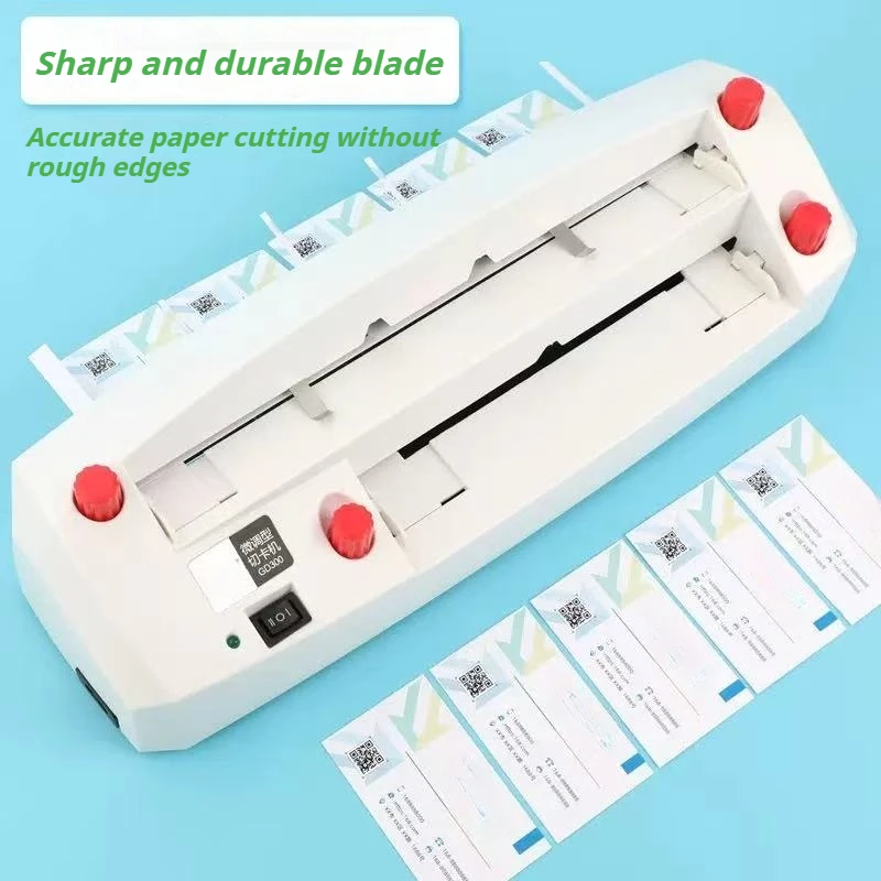 SK316Heavy Duty Electric Business Card Cutter Machine Micro-adjustment Right Angle Size90Multiply54mmCut300Gram