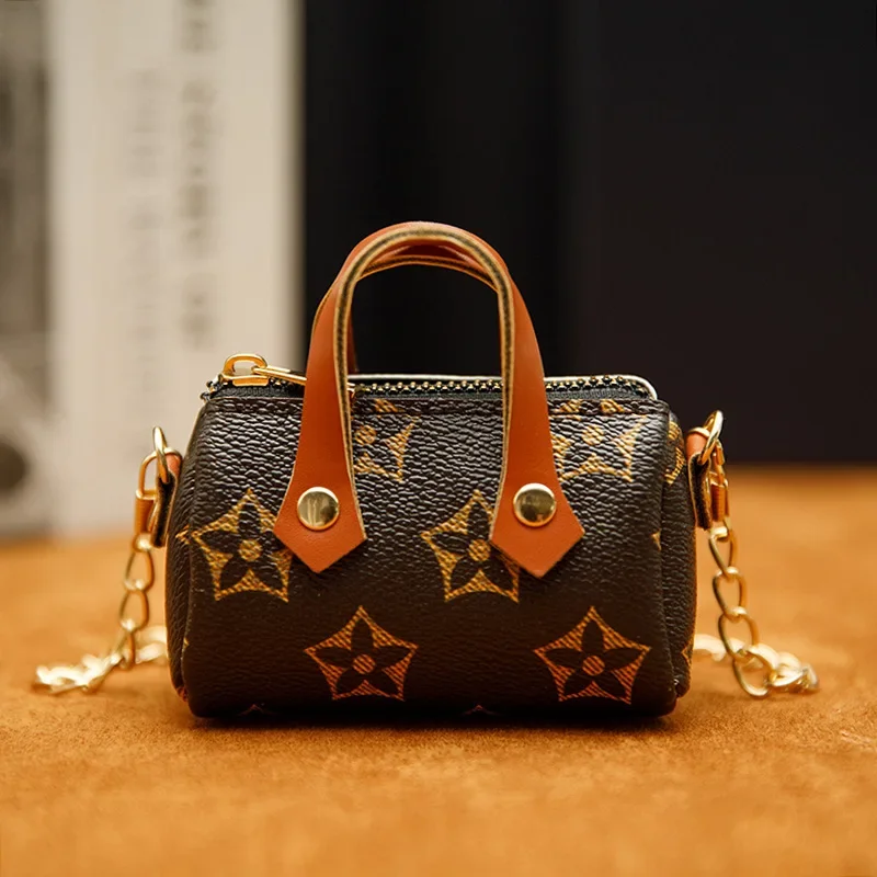 Fashionable Printed Pillow Crossbody Mini Wallet Women's Handbag Stylish Coin Purse Trendy Compact Size Ladies' Small Bag