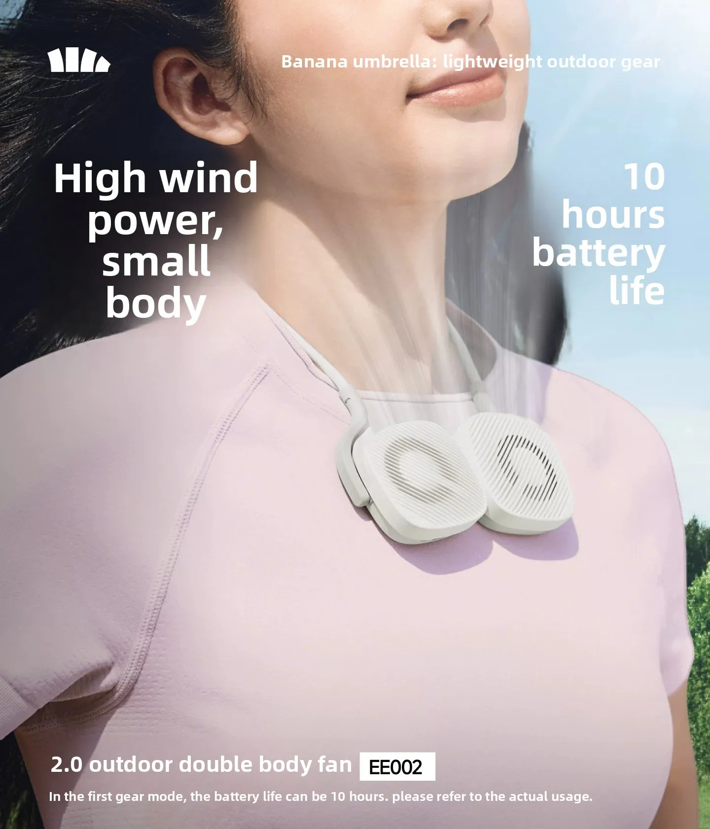 Halter Neck Fan 2026 New Slim, Lightweight, Portable Rechargeable, Ultra-Long Battery Life, Silent Mini Air Conditioner