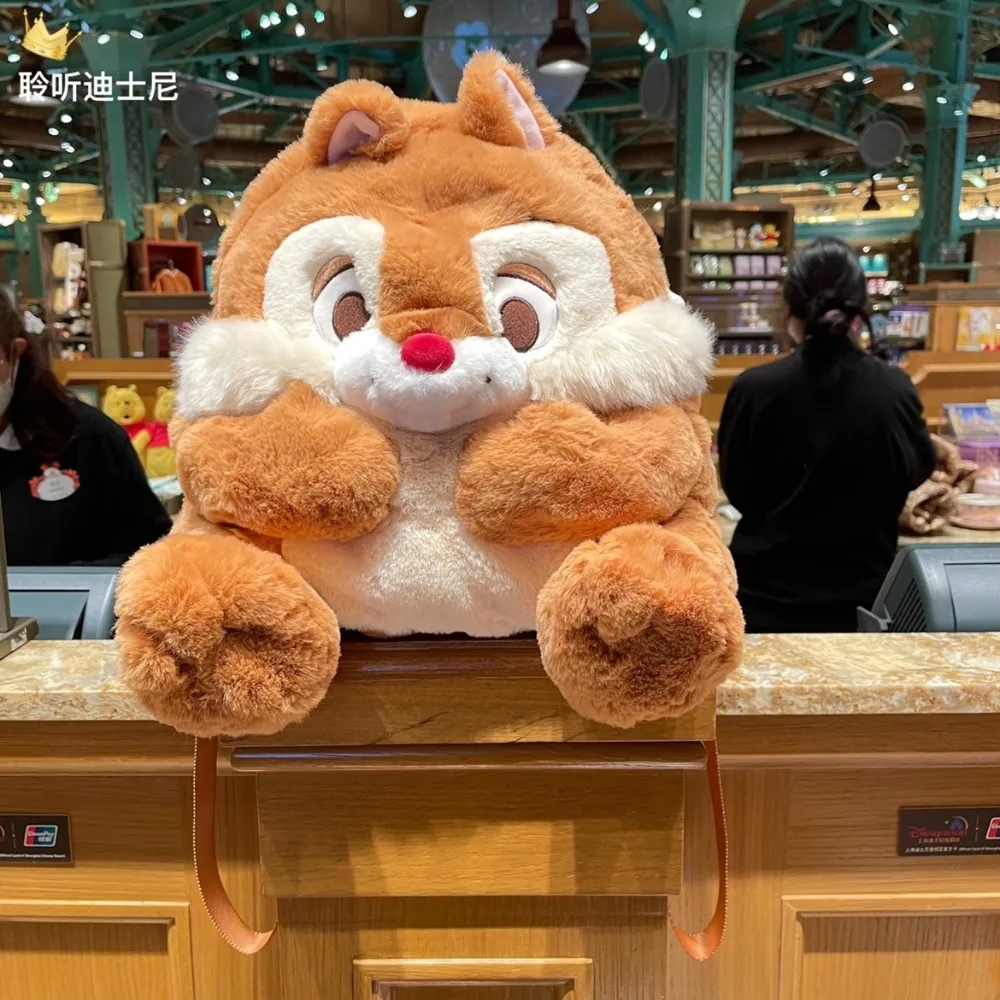 Original Disney Plush Bag Chip Dale Doll Cartoon Anime Backpack Cute Plush for Children Birthday Gift Kawaii Girl Christmas Gift