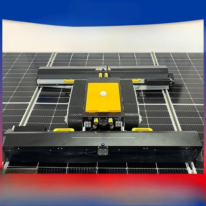 Intelligent double brush head photovoltaic automatic cleaning robot cleaning equipment