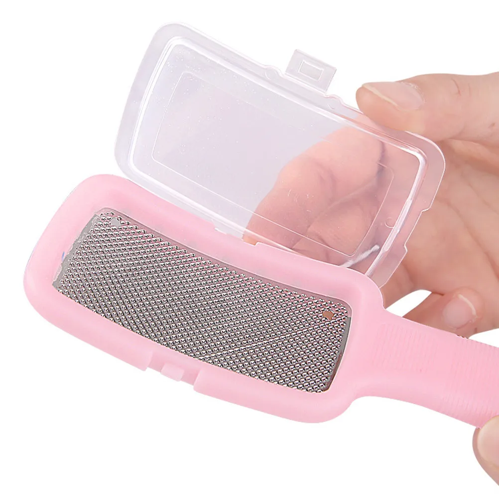 

3Pcs Stainless Steel Pedicure Feet File for Calluses Remover Dead Skin Remover Foot File with Cover Portable Smooth Feet