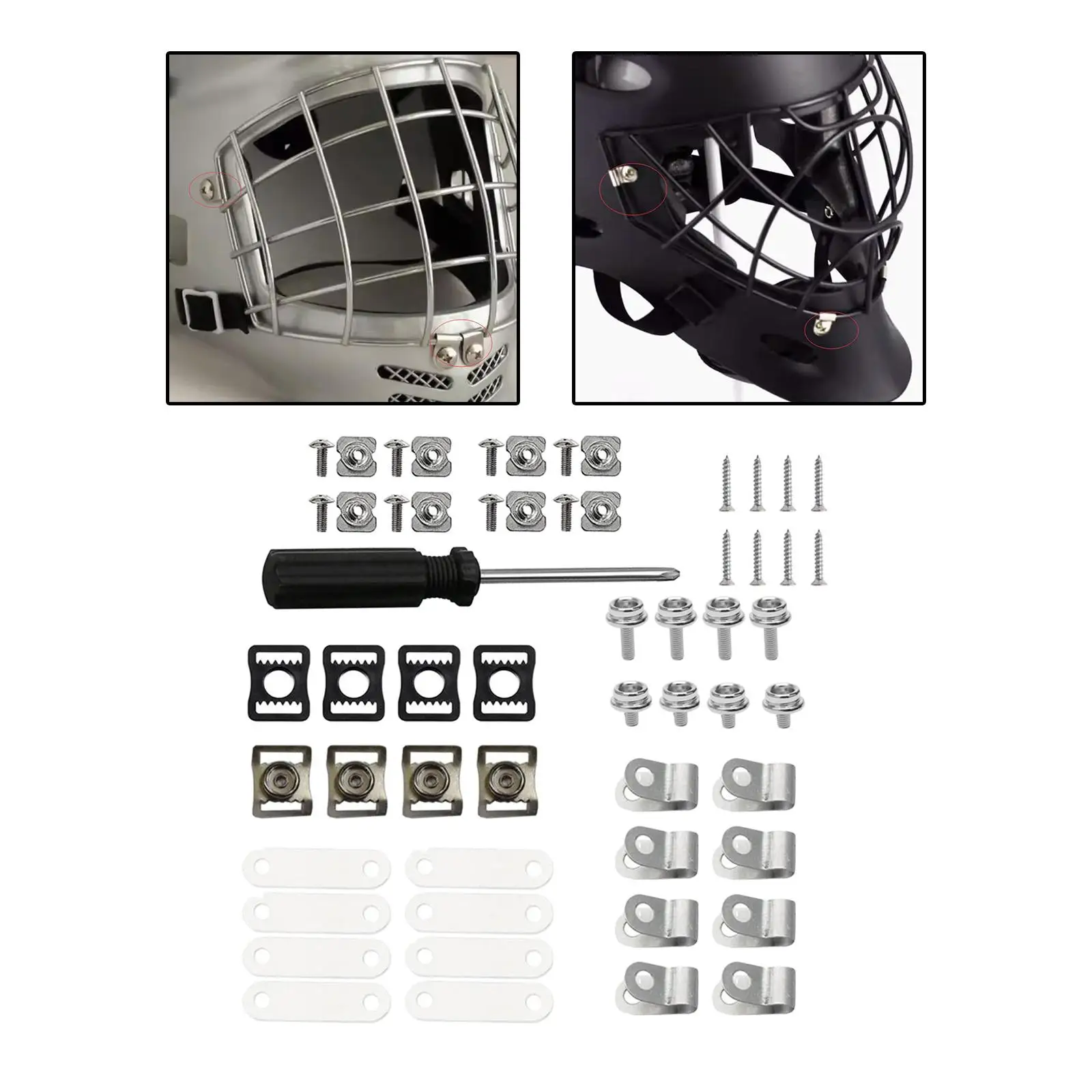 

Football Helmet Repair Kit Replacement Parts for Training Rugby Football