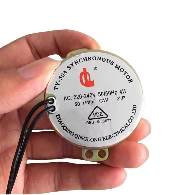 1 peça TY-50A lâmpada de giro para barbearia motor pequeno, lâmpada de giro de cabeleireiro 4w motor síncrono dedicado motor mudo