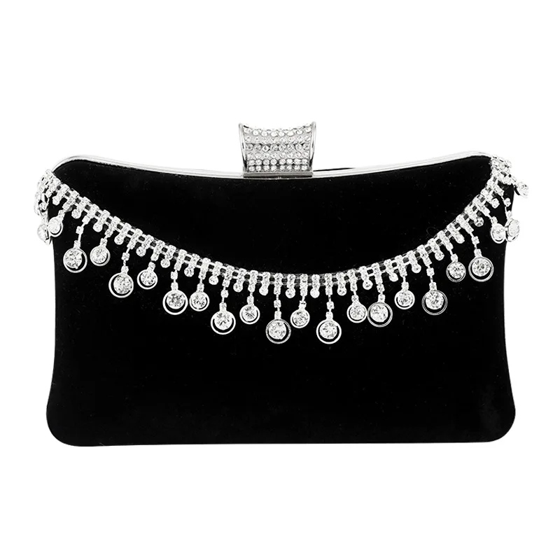 

New European and American ladies handbag diamond-encrusted evening bag party party clutch dress evening bag women's bag