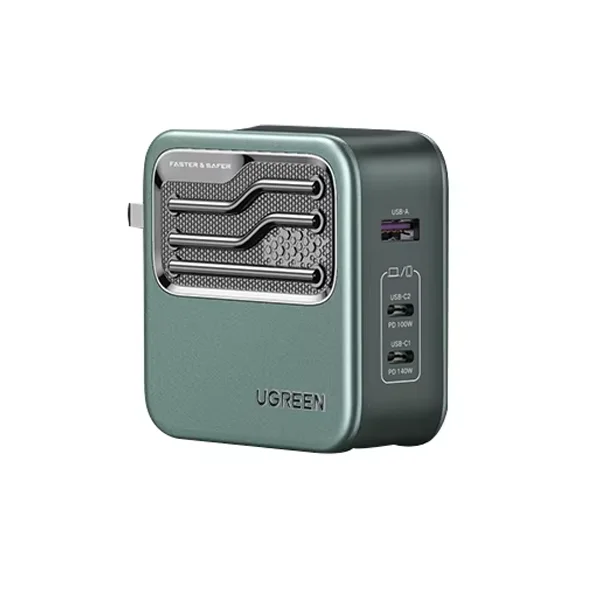 UGREEN 140W Fast Charging USB C Phone Charger 3 Port Foldable GaN Fast Charge Wall Charger Power Adapter for Laptop iPhone