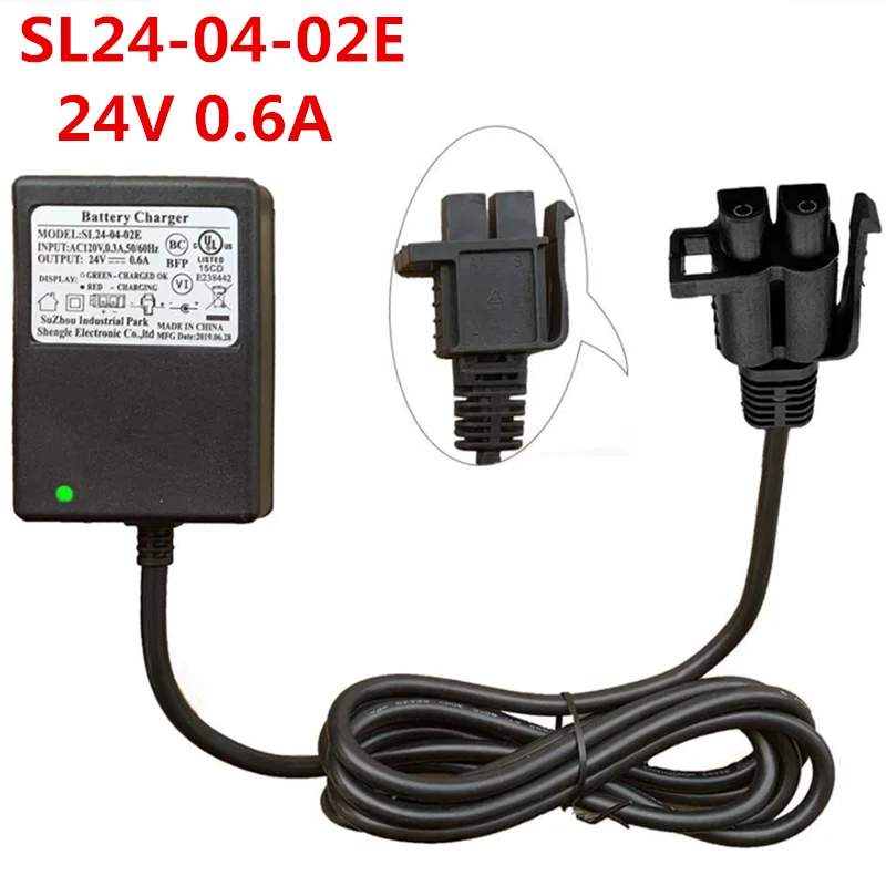 

24V B Type Plug Charger for 24-Volt Gravedigger Monster Truck & Yamaha Grizzly Riding Children Ride On Toy Car Grave Digger