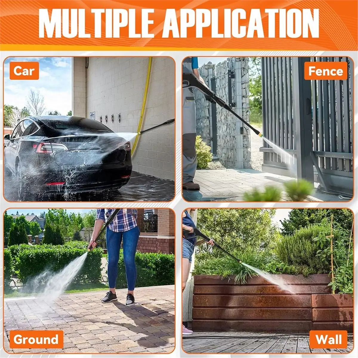 DT38 High Pressure Washer Replacement Kit with Jet Wand and 5 Nozzle Tips, for Portland Husky