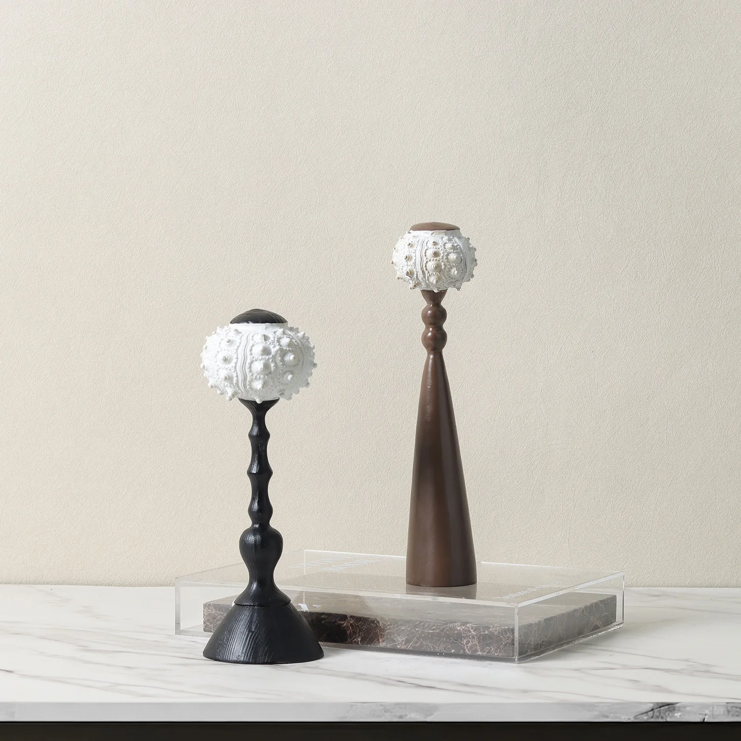Modern Vintage Creative Seashell Artistic Design Living Room Decorative Accessories Display Resin Material Single Body