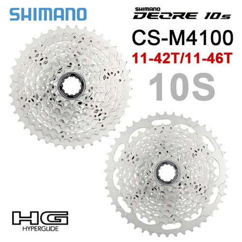 Imagen 2 del producto Shimano Deore CS M4100/M5100/6100/M7100/M8100 Cassette 10/11/12S K7 42/ 46/51T piñón de bicicleta de montaña 10/11/12V volante MTB