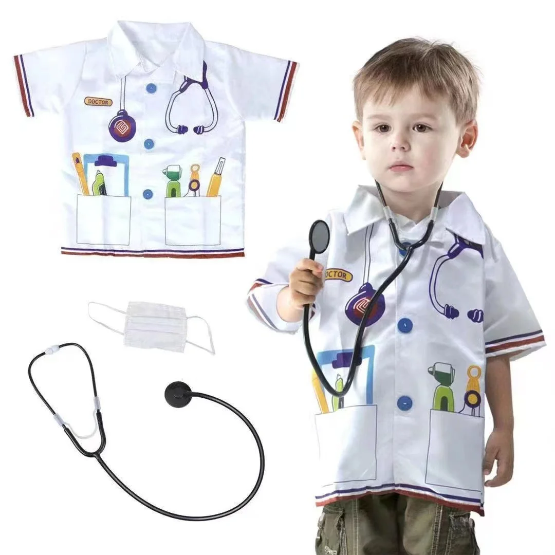 Children's loween Costume Stage Performance Outfit Little Doctor Firefighter Nurse Engineer Lawyer Six-One Costume
