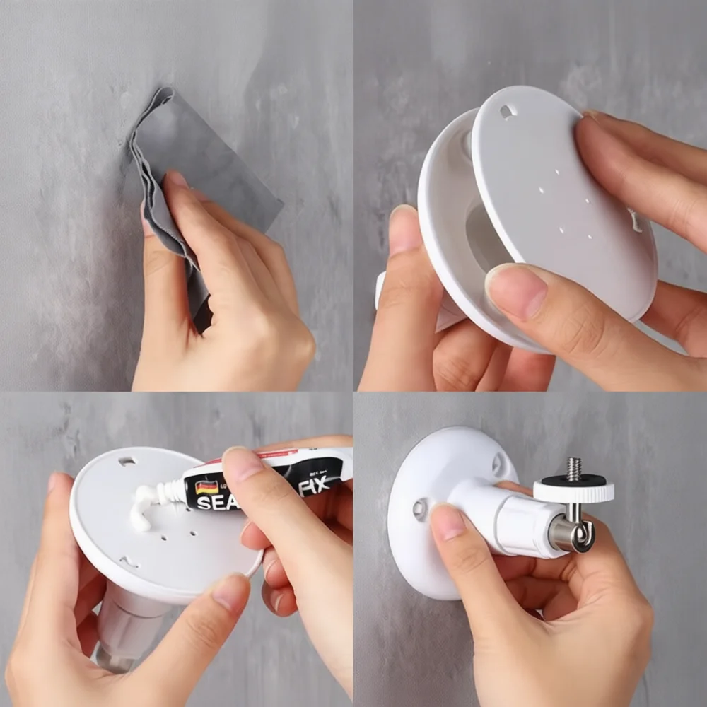 Versatile Home Security Camera Wall Stand Adjustable Mount Rotating Bracket For Compact Smart Monitoring Devices