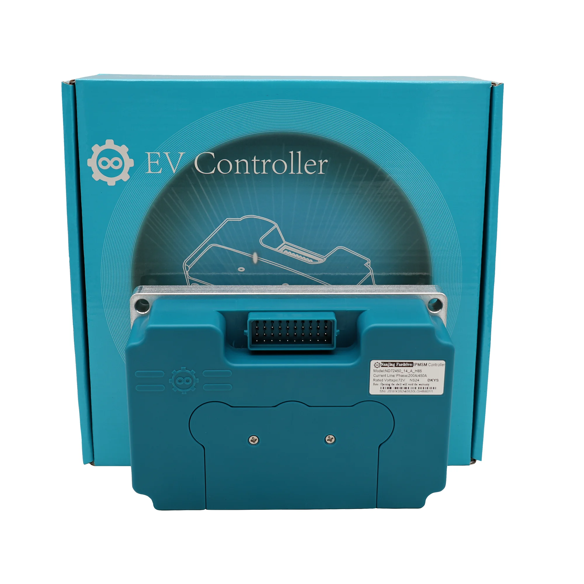 DKYS Fardriver Nanjing Remote Drive 200A/450A Brushless DC Motor Controller Intelligent Silent 72V IP65 ND72450