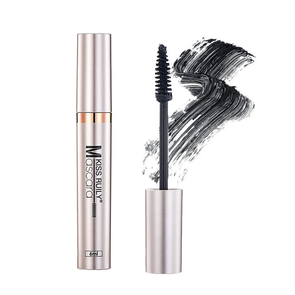Máscara de pestañas KISS RUILY, resistente al agua y al sudor, no se corre, alarga, dura mucho, efecto natural, pestañas voluminosas y rizadas para ojos grandes