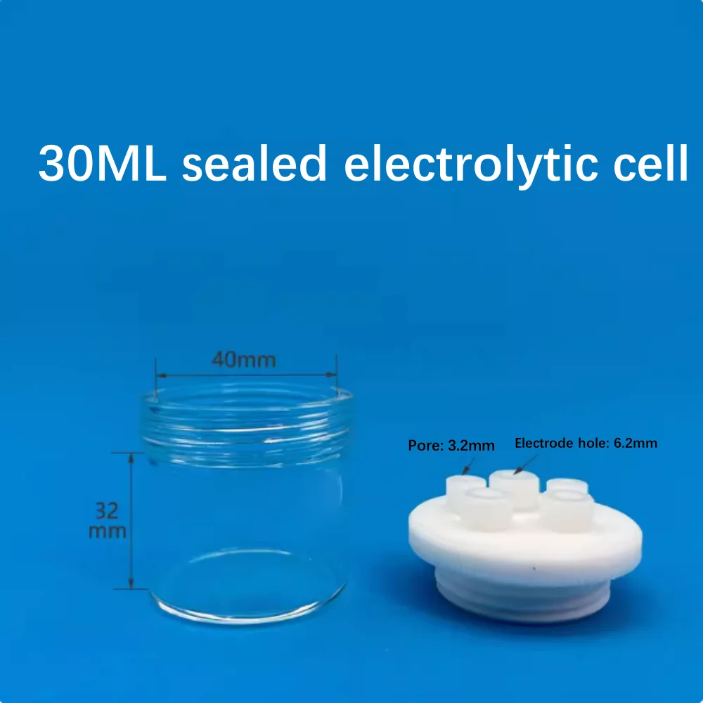 

Герметичный электролитический элемент на заказ, герметичный электролизатор 50 мл, 100 мл, 150 мл, три электрода, стеклянный электролизатор