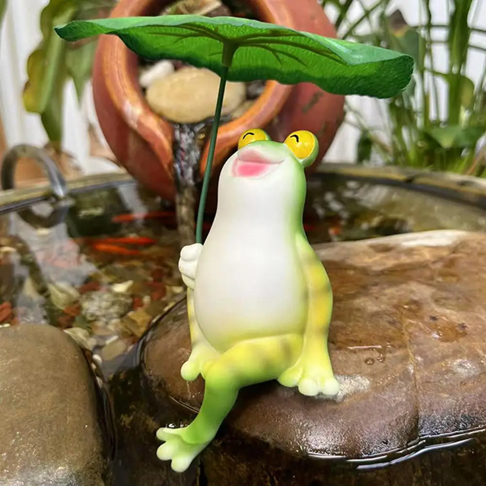 

Уличная плавающая фигурка лягушки для сада, водонепроницаемая скульптура для пруда, садовый декор, украшение для улицы