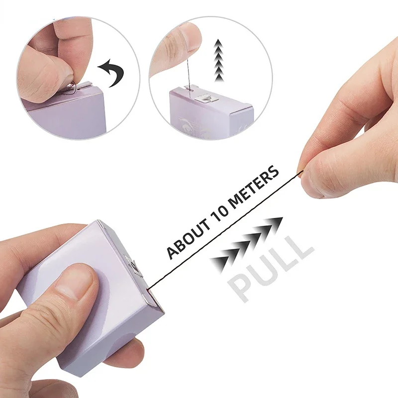 10 Meters Thread With Ink Eyebrow Tattoo Ruler Auxiliary Line Drawing Eyebrow Semi Permanent Positioning Measure Tool Makeup