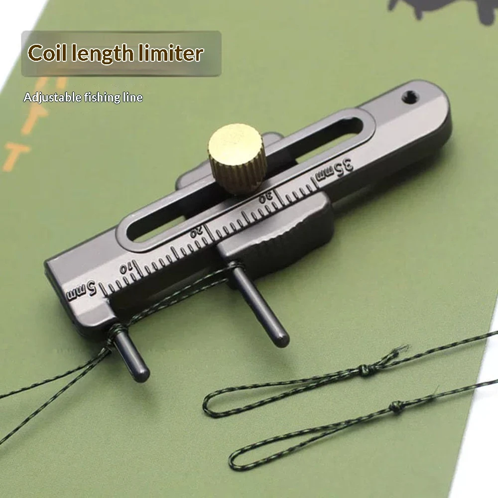 5mm-35mm Adjustable Loop Sizer Carp Fishing Tool, Multifunctional Hook Tier Line Knotter For Fast Loop Knot Tying Making