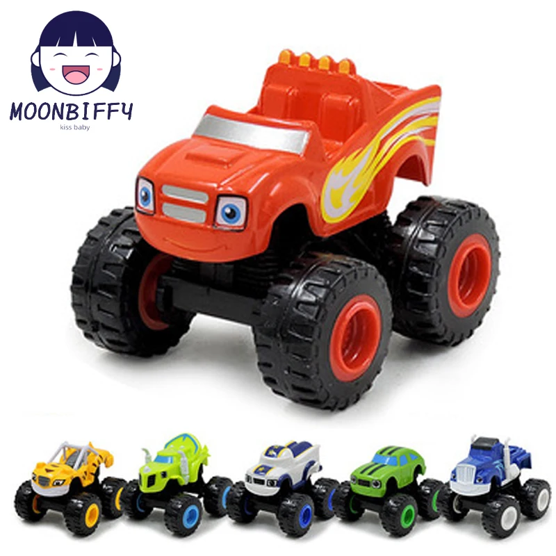 1pc Blazed Machines Car Toys Russian Miracle Crusher Truck Vehicles Figure Blazed Toys For Children Kids Birthday Gifts