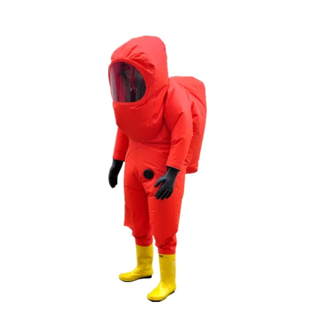 Full Body Safety Encapsulated Chemical Hazmat Suit For Chemical Work