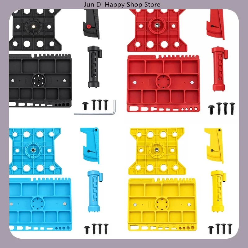 360° Rotating Plastic Repair Workbench with Setup Gauge for 1/10 1/8 1/12 1/14 1/16 RC Remote Control Car