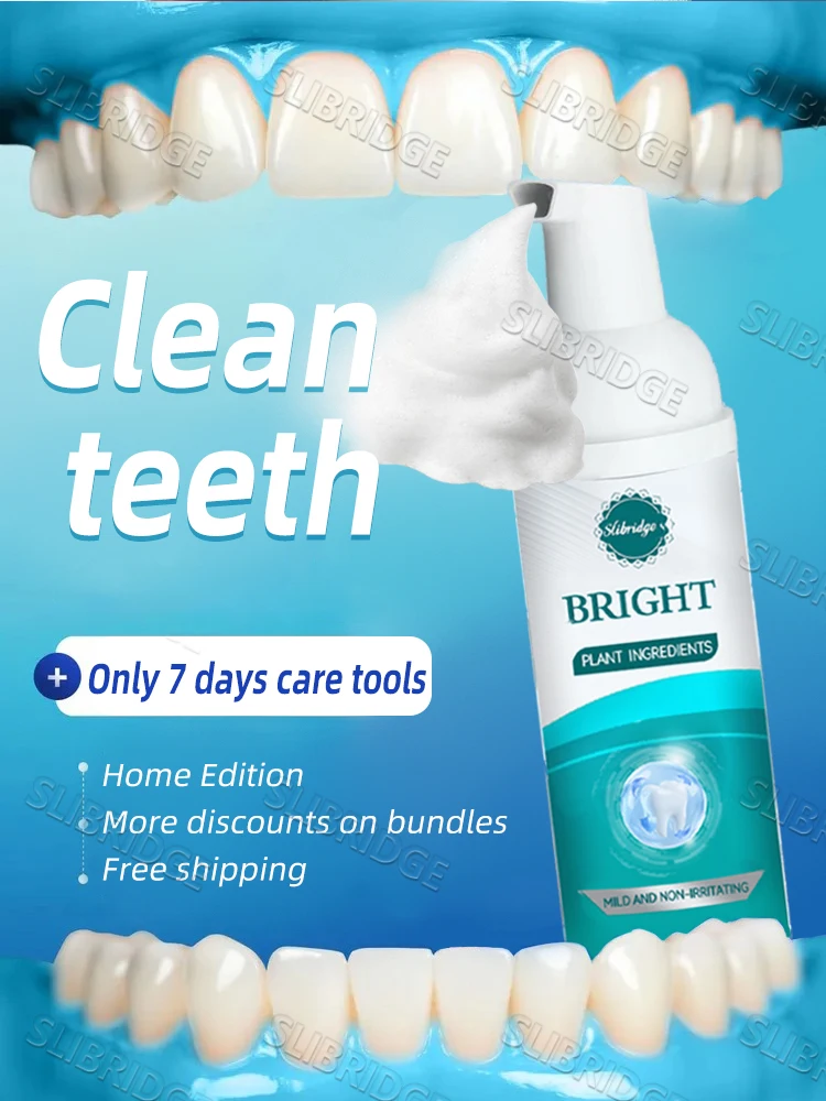 2025 limpeza quente, ferramentas de limpeza de dentes, espuma oral, frete grátis