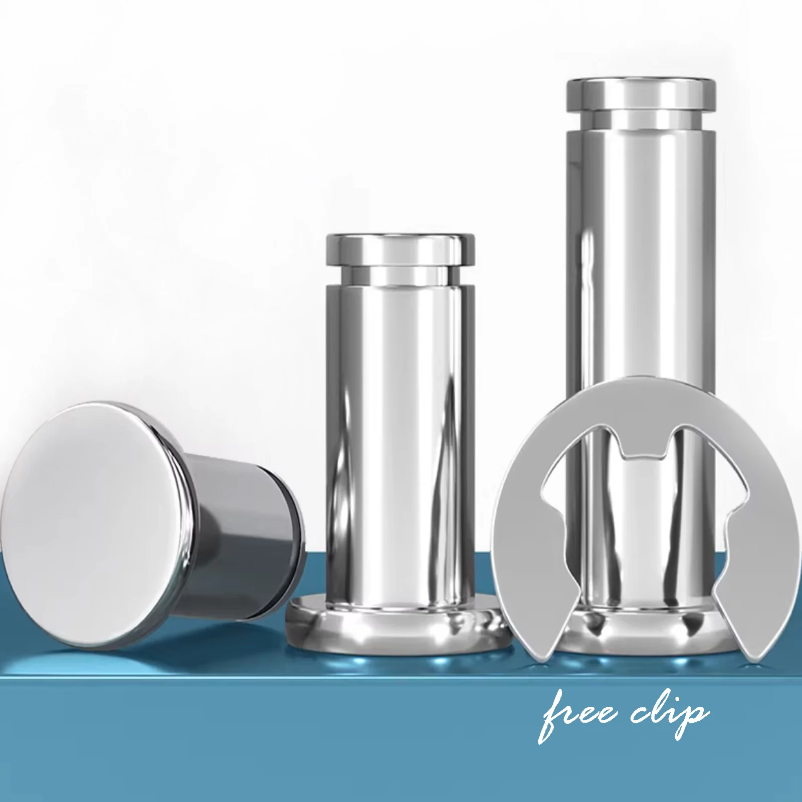1/5x M3 M4 M5 M6 M8 M10 M12 304 Stainless Steel Flat Head Bearing Cylindrical Positioning Axis Roll Dowel Pin With Shaft Circlip