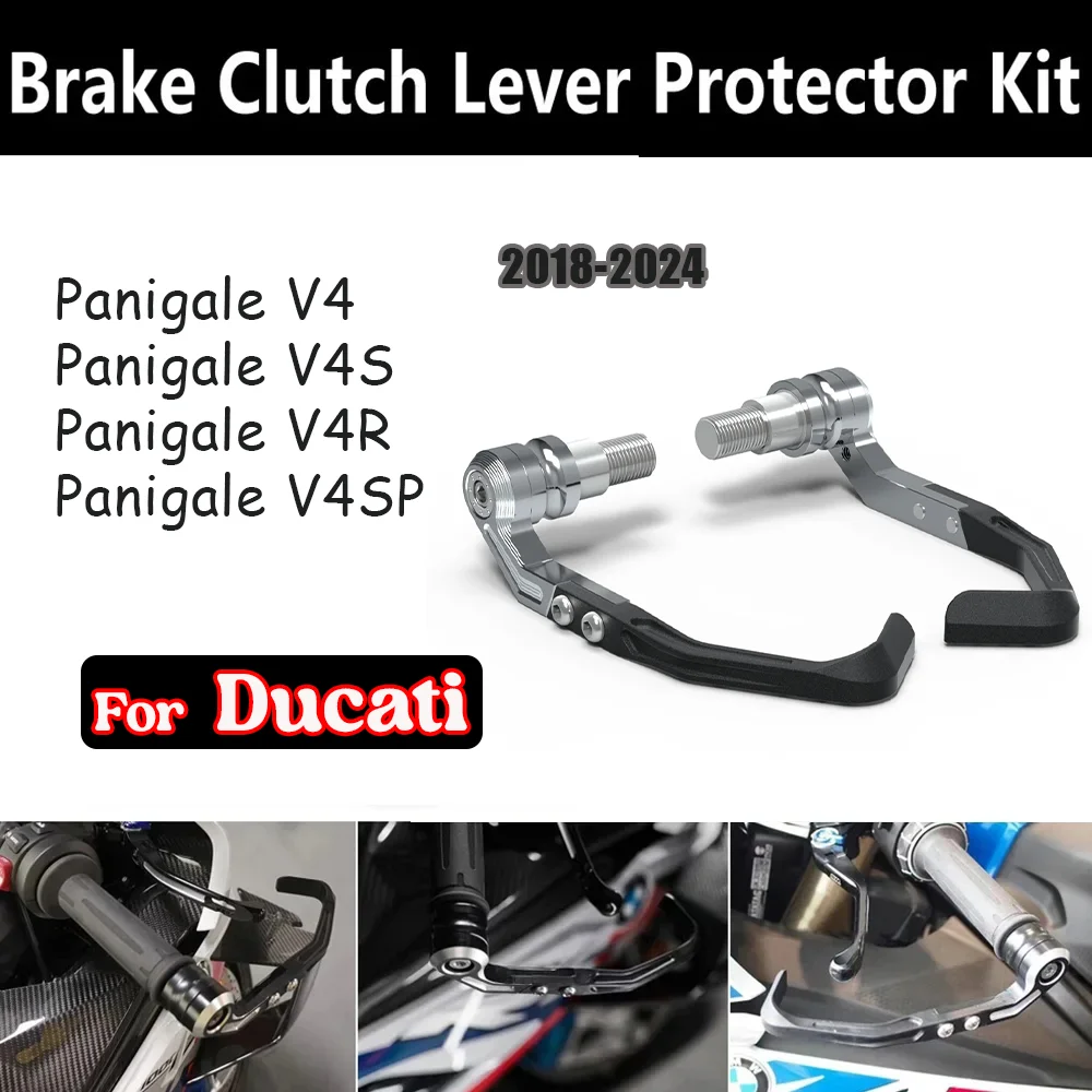 

For Ducati Panigale V4 V4R V4SP V4S V2 Brake and Clutch Lever Protector Kit Motorcycle Handlebar Brake Clutch Lever Protective