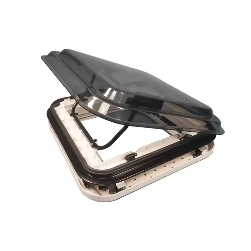 Imagen 5: Techo Solar de Aluminio para Caravana ATV, 500x500mm, con Mosquitera, Accesorios para Auto