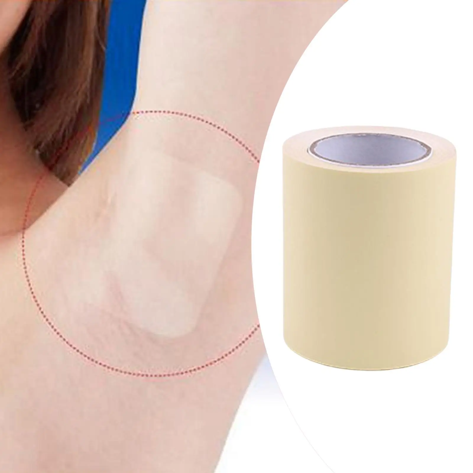 1 Roll Underarm Sweat Pads Protection Transparent Comfortable for Women Men