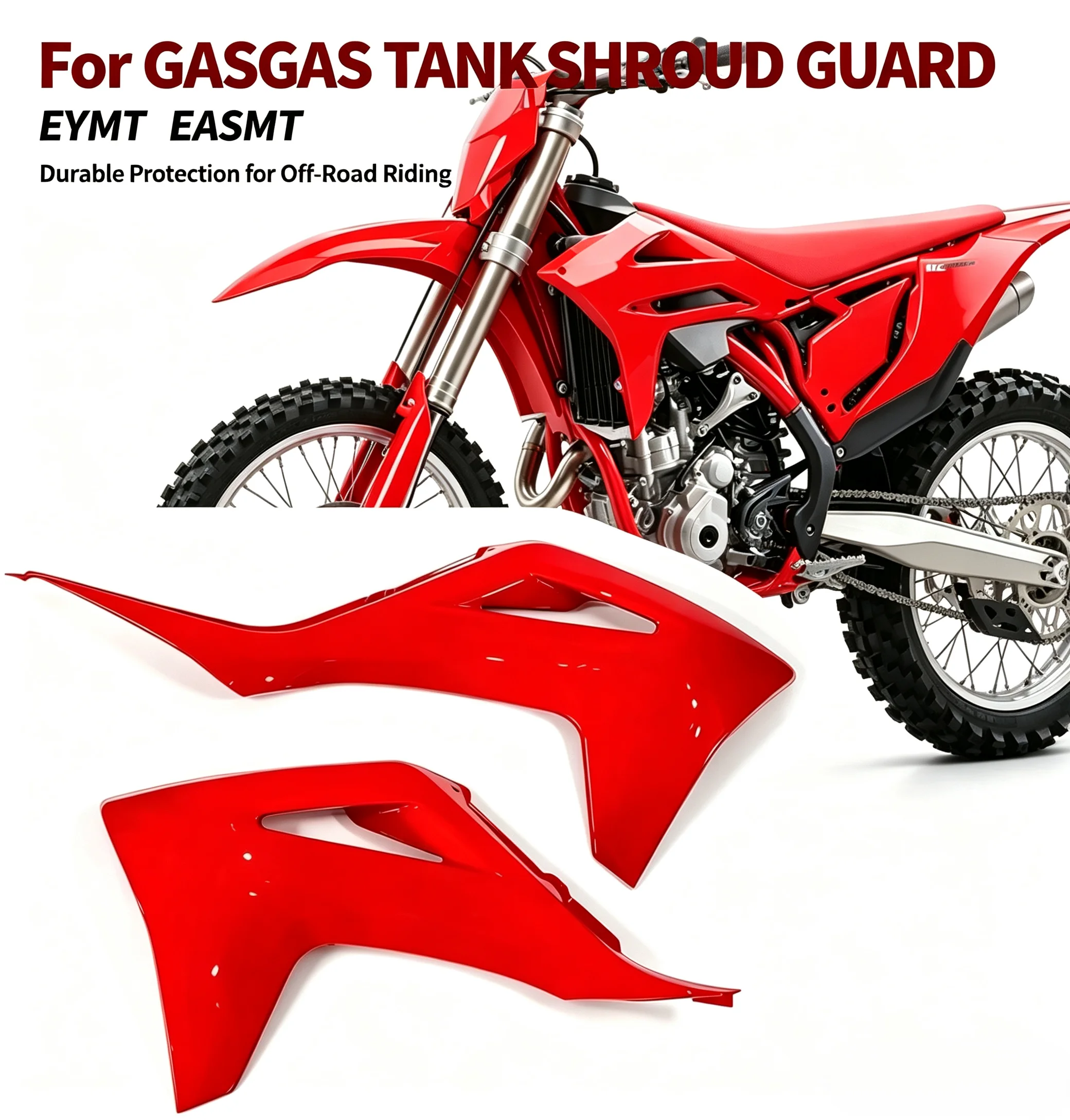 For GASGAS EC EX MC MCF 125 250 300 450 Dirt Bike Parts Motorcycle Fuel Tank Guard Radiator Shrouds Side Fairing Plastic Cover