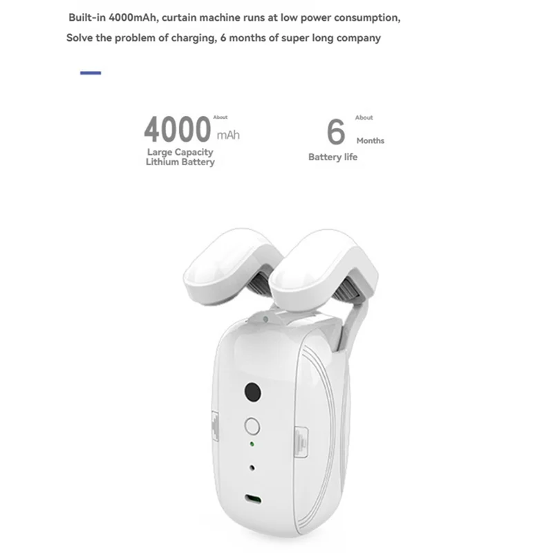 

A19F-Smart Automatic Curtain Opener With Remote Control Curtain Opener High-Performance Electric Motor For Roman Rod