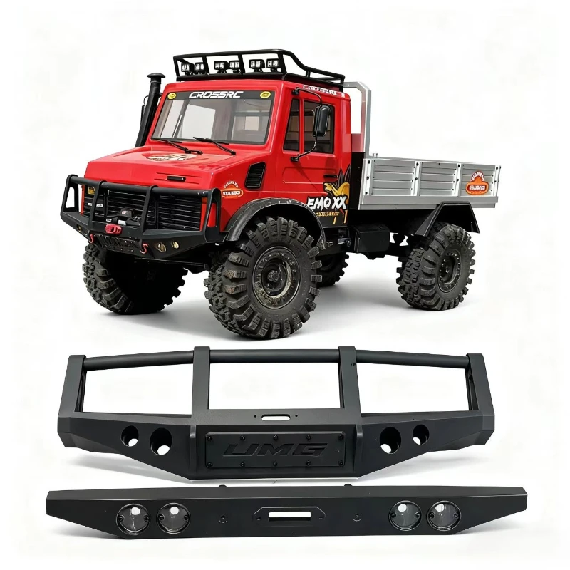 Simulation Model New Thickened Thickened Racing Front Bumper Modified for Crossrc EMO XX 1/6 RC Car SCX6 Big Dinosaur Parts