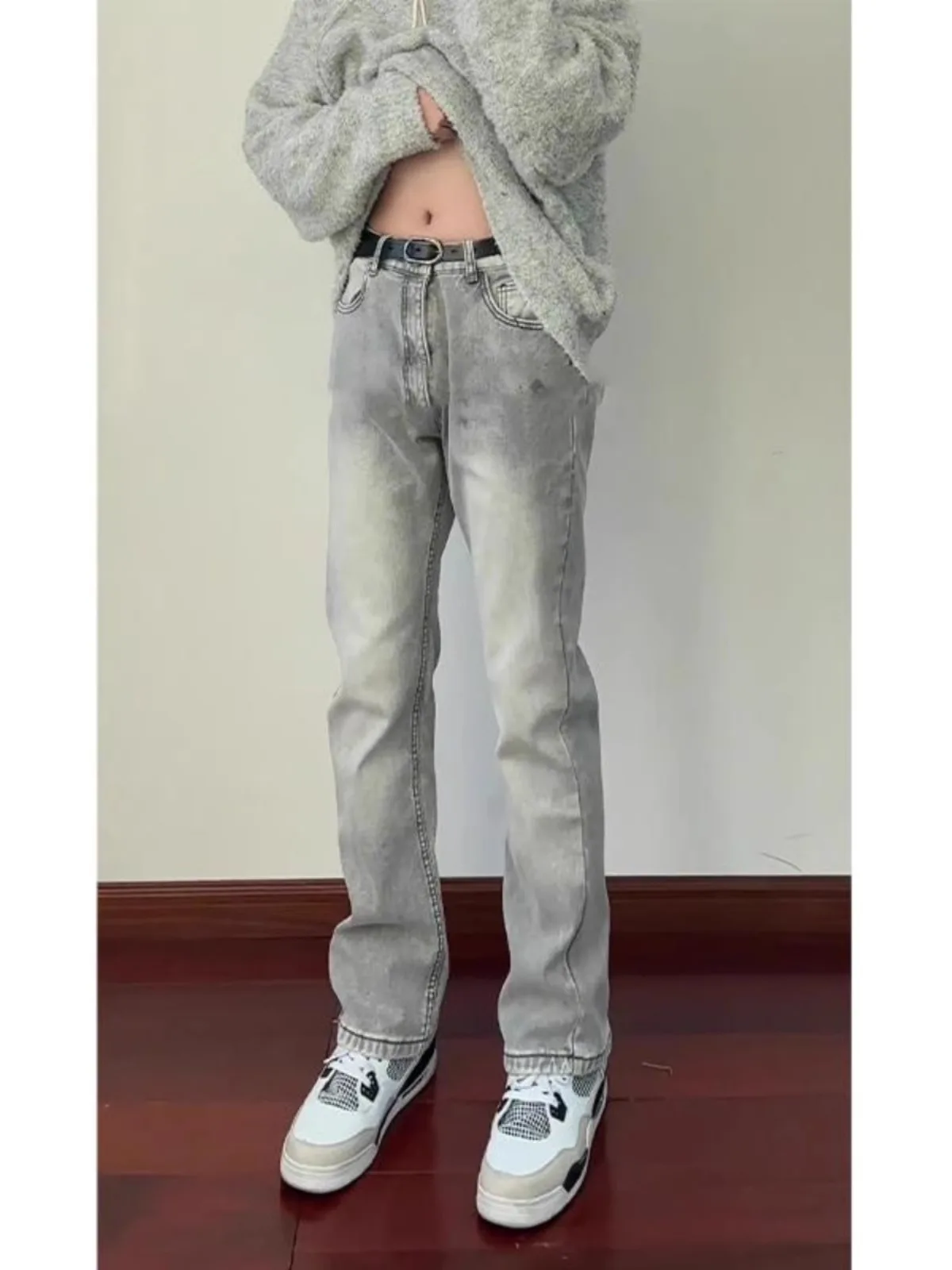 

Мужские джинсы ay Waed Fce Slim Fit с прямым кроем, молодежные, модные, износостойкие, длинные брюки в стиле High Street