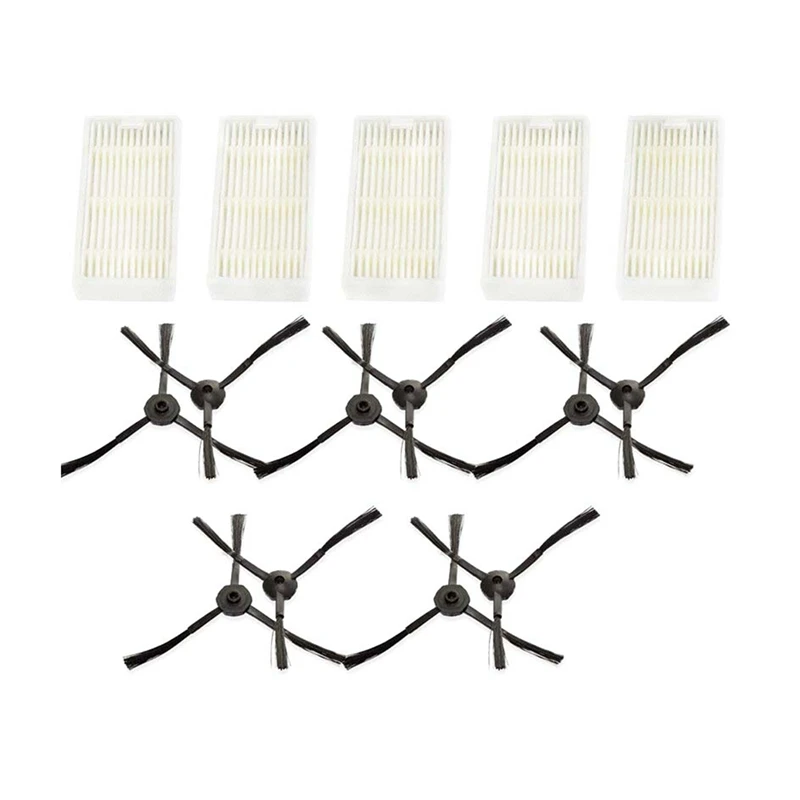 

2025-10 Filters+20 Side Brushes For Medion MD16192 MD18500 MD18501 MD18600 Series