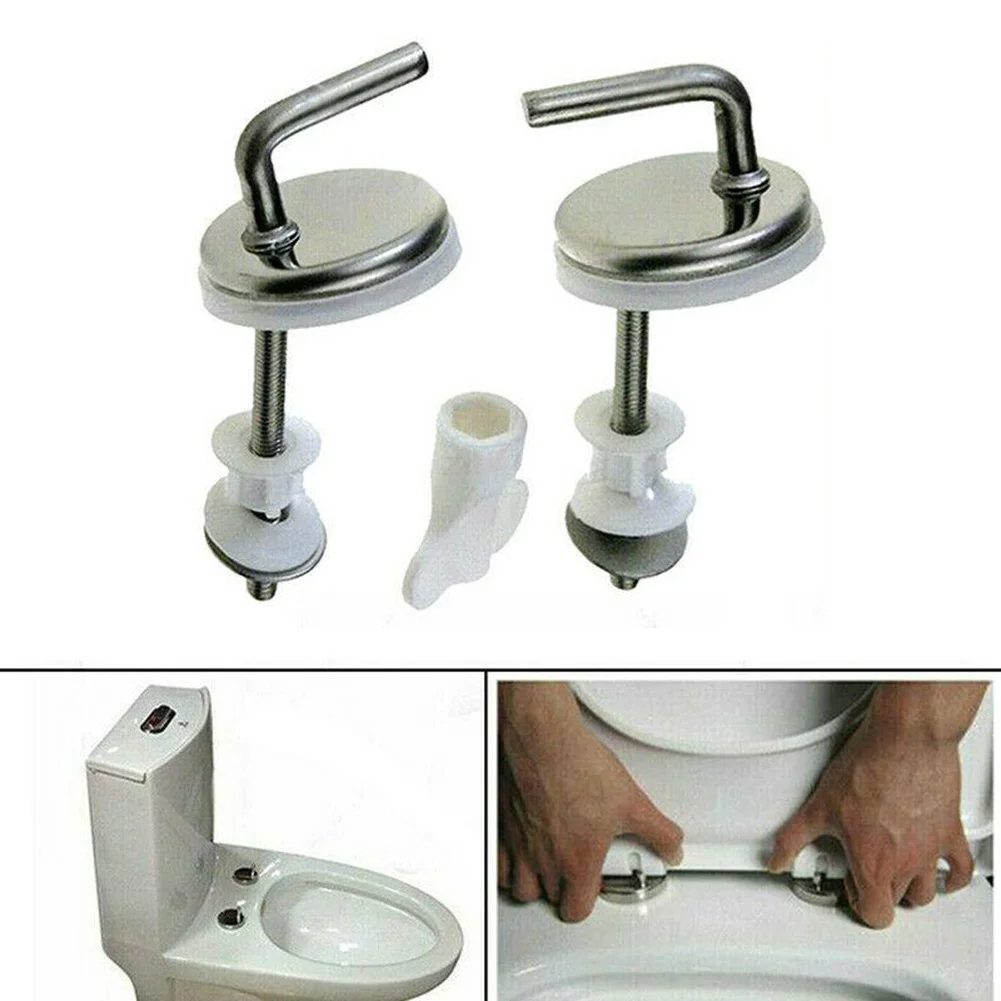 Stainless Steel Toilet Seat Hinges Mountings Closestool Bolt Anchoring Screw Universal Toilet Accessories Bathroom