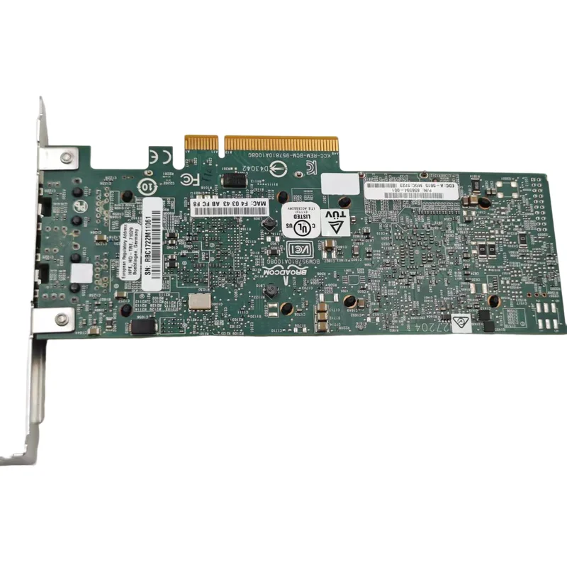 for HPE 530T BCM957810A Chipset PCIe x8 Dual Copper RJ45 10Gbps Port Ethernet Network Card Compatible