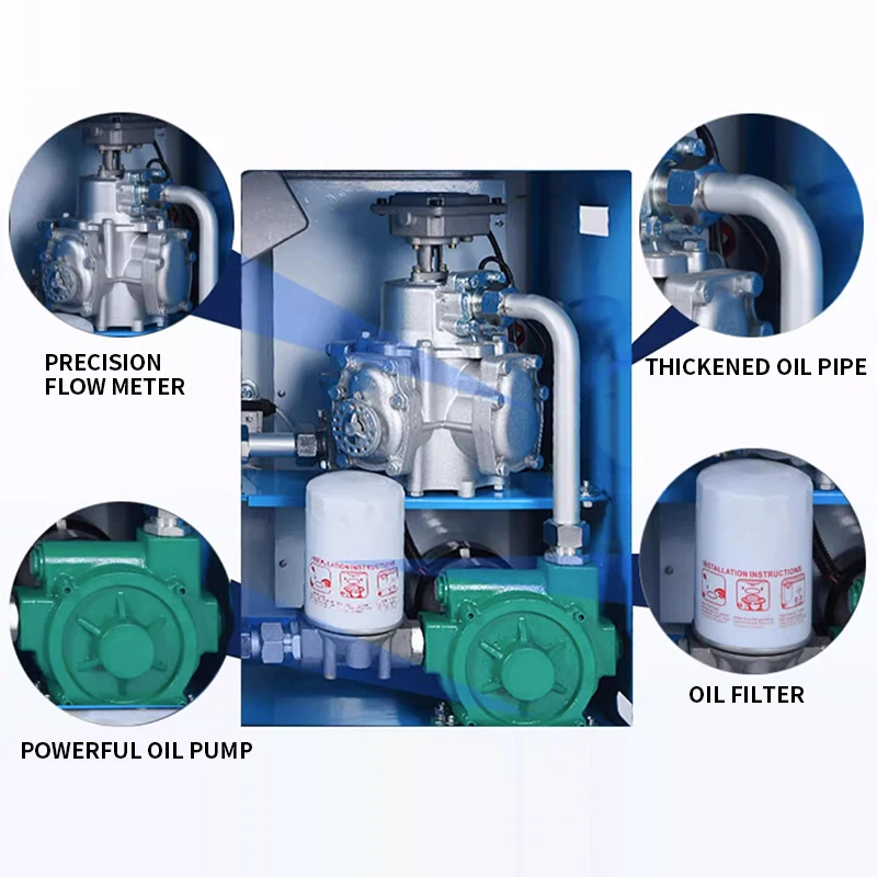 Vehicle-mounted 12V/24V/220V high-flow silent diesel explosion-proof reel refueling machine automatic oil pump